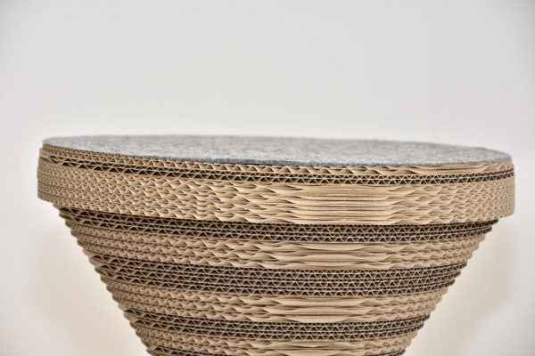 Pouf Cone Middle Gray Stool - Image 2