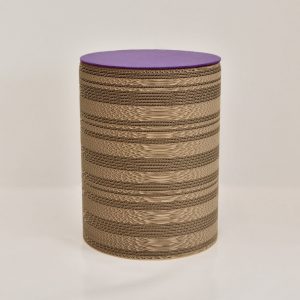 violet_cardboard_stool