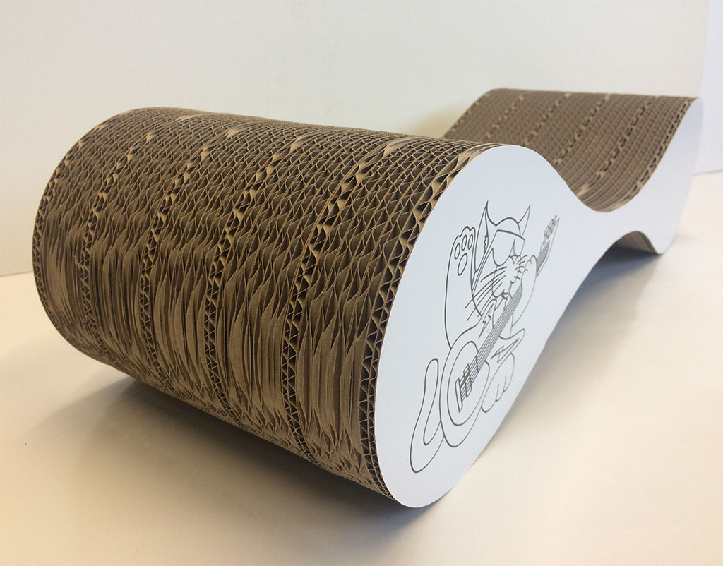 make cat scratcher cardboard