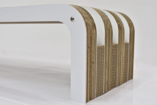Cardboard Bench White Light Line - Image 5