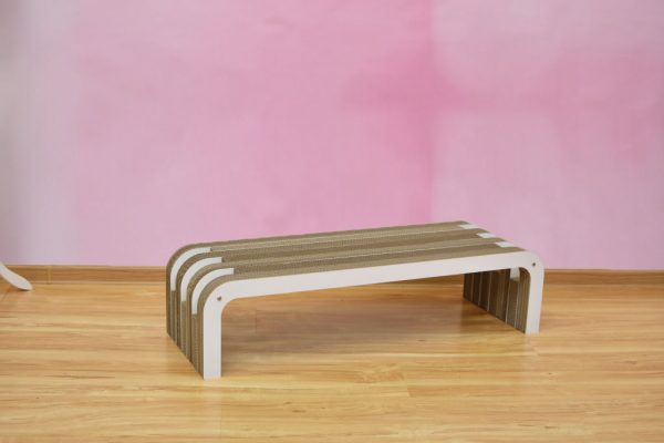Cardboard Bench White Light Line - Image 6