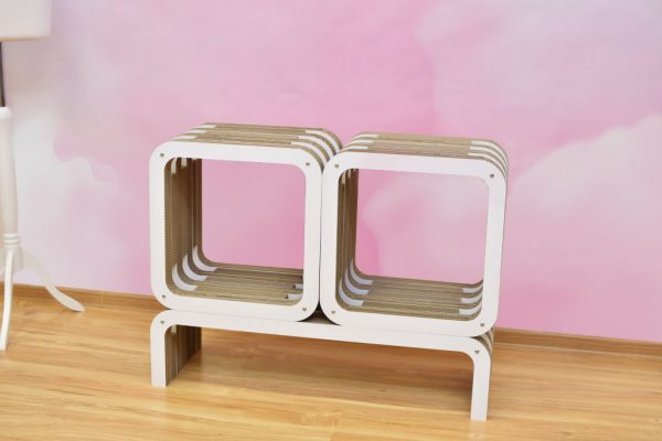 Cardboard Bench White Light Line - Image 8