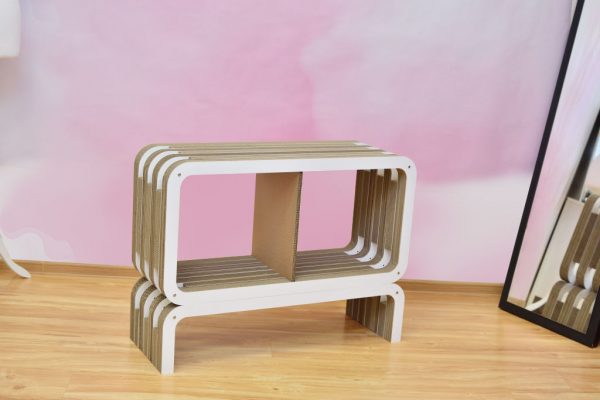 Cardboard Bench White Light Line - Image 7