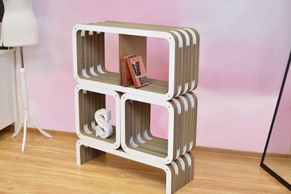 Cardboard Bench White Light Line - Image 10