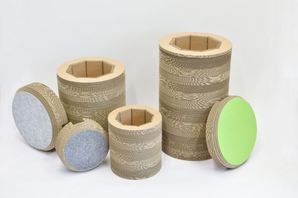 Pouf Round Box Small Grey - Image 5