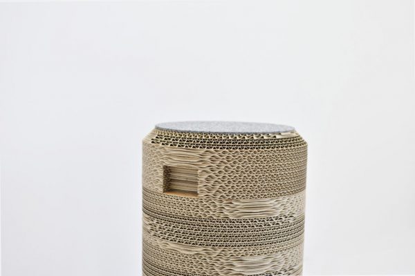 Pouf Round Box Small Grey - Image 2