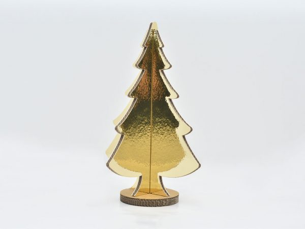 Cardboard Christmas Tree H45 Gold - Image 2